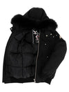 Men's Ballistic Bomber Jacket Black Fox Fur Black - MOOSE KNUCKLES - BALAAN 5