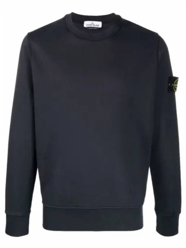 Wappen Patch Crew Neck Sweatshirt Navy - STONE ISLAND - BALAAN 2