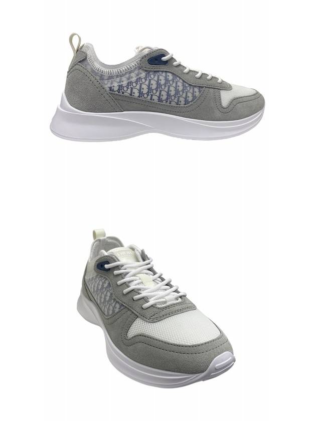 3SN283ZMI86 865 B25 Oblique Runner Sneakers Gray Blue Men’s Shoes TEO - DIOR - BALAAN 4