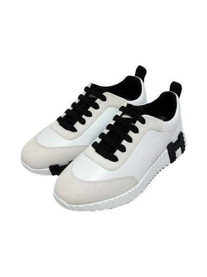 Bouncing Low Top Sneakers Blanc Noir - HERMES - BALAAN 2