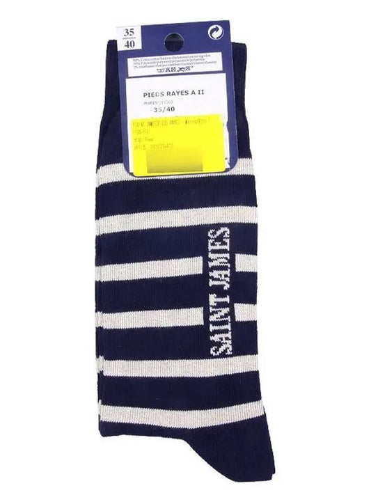 Striped Socks 1194 MARINE ECRU - SAINT JAMES - BALAAN 2