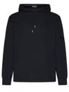 Light Fleece Hoodie Black - CP COMPANY - BALAAN 2