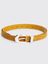 Women's Leather Belt Saffron - OUR LEGACY - BALAAN 2