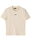 Le Gros Grain Short Sleeve T-Shirt Light Beige - JACQUEMUS - BALAAN 5