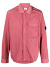 Chrome-R Pocket Over Long Sleeve Shirt Pink - CP COMPANY - BALAAN 3