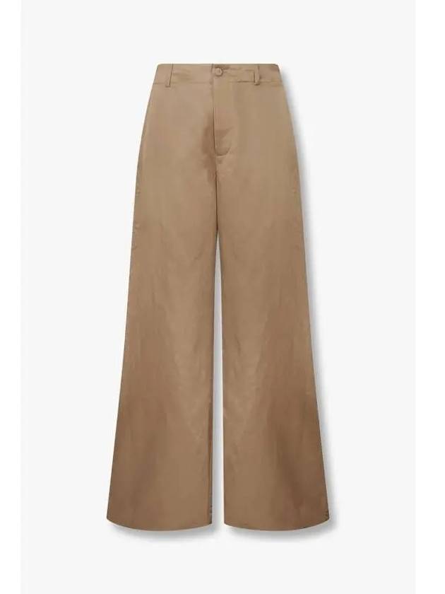 Men s Glossy Rayon Wide Pants Gold - EMPORIO ARMANI - BALAAN 1