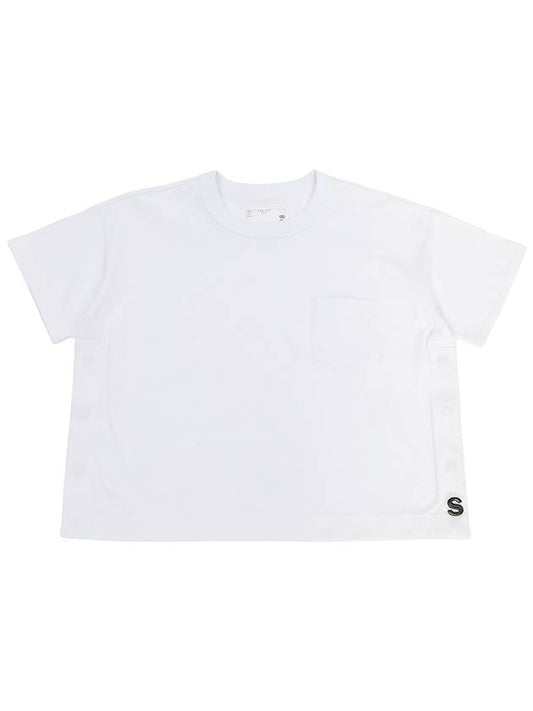 Cotton Jersey Short Sleeve T-Shirt White - SACAI - BALAAN 2