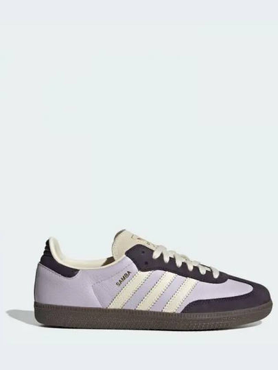 Samba OG Leather Low-Top Sneakers Silver Dawn - ADIDAS - BALAAN 2