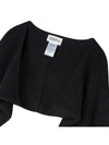 Bolero Knit Cardigan Black - THE GREEN LAB - BALAAN 9