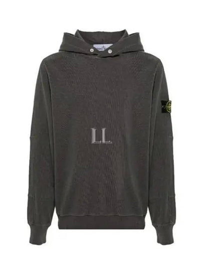 Compass Badge Cotton Hoodie Dark Grey - STONE ISLAND - BALAAN 2