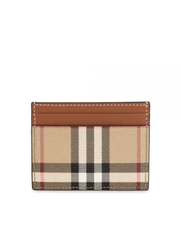 Check Card Wallet Beige - BURBERRY - BALAAN 2