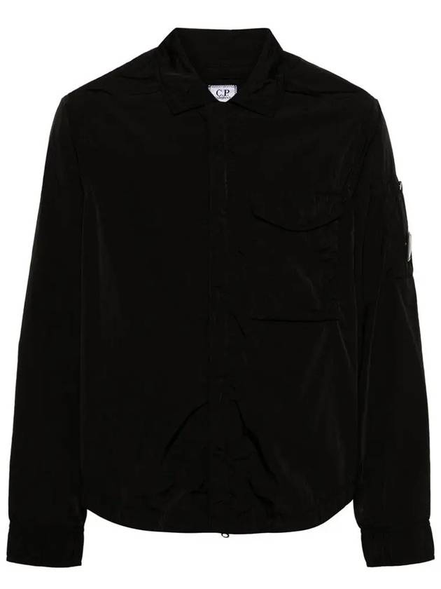 Chrome-R Pocket Over Long Sleeve Shirt Black - CP COMPANY - BALAAN 3