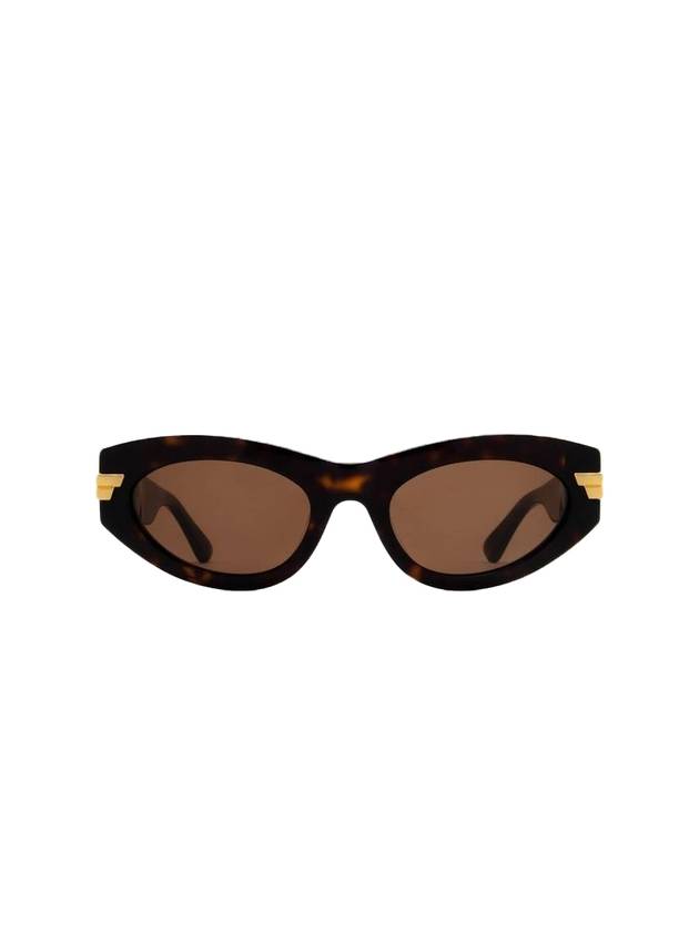 Eyewear Frame Oval Sunglasses Brown - BOTTEGA VENETA - BALAAN 1