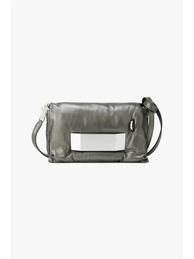 WOMEN Pillow Griffin Leather Padding Bag Steel Gray - RICK OWENS - BALAAN 1