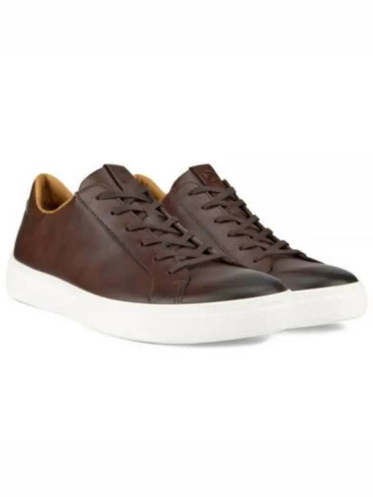 Men's Street Tray Low-Top Sneakers Brown - ECCO - BALAAN 2