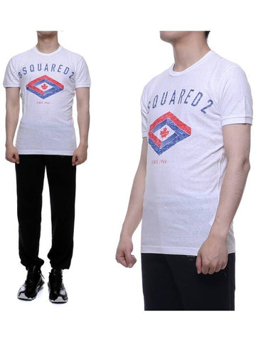 Men's Short Sleeve TShirt S74GD0370_S22507_100 - DSQUARED2 - BALAAN 1