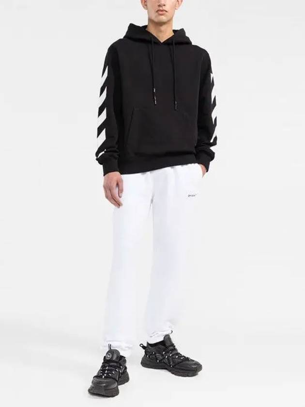 Diag Arrow Printing Hoodie Black - OFF WHITE - BALAAN 4