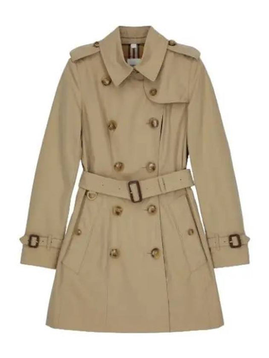 Chelsea cotton trench coat in honey - BURBERRY - BALAAN 1