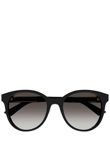 Eyewear Round Logo Sunglasses Black - GUCCI - BALAAN 1