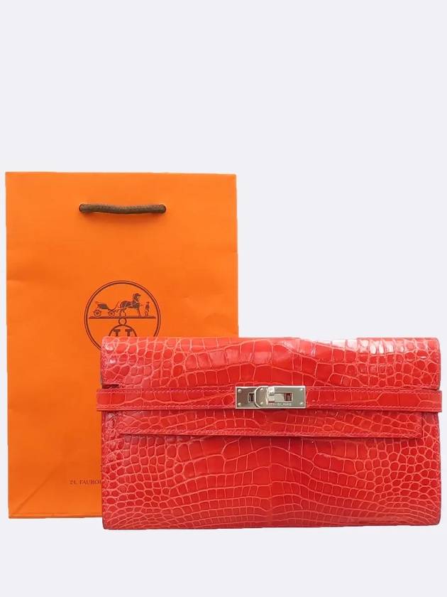 Crocodile long wallet - HERMES - BALAAN 6