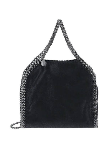 silver Falabella mini tote bag black - STELLA MCCARTNEY - BALAAN 1