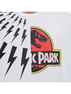 Jurassic Park Thunderbolt Short Sleeve T-Shirt White - NEIL BARRETT - BALAAN 5