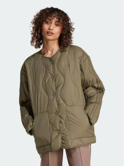 Fashion Quilted Liner Jacket Olive - ADIDAS - BALAAN 2