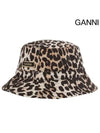 Leopard Print Bucket Hat - GANNI - BALAAN 3