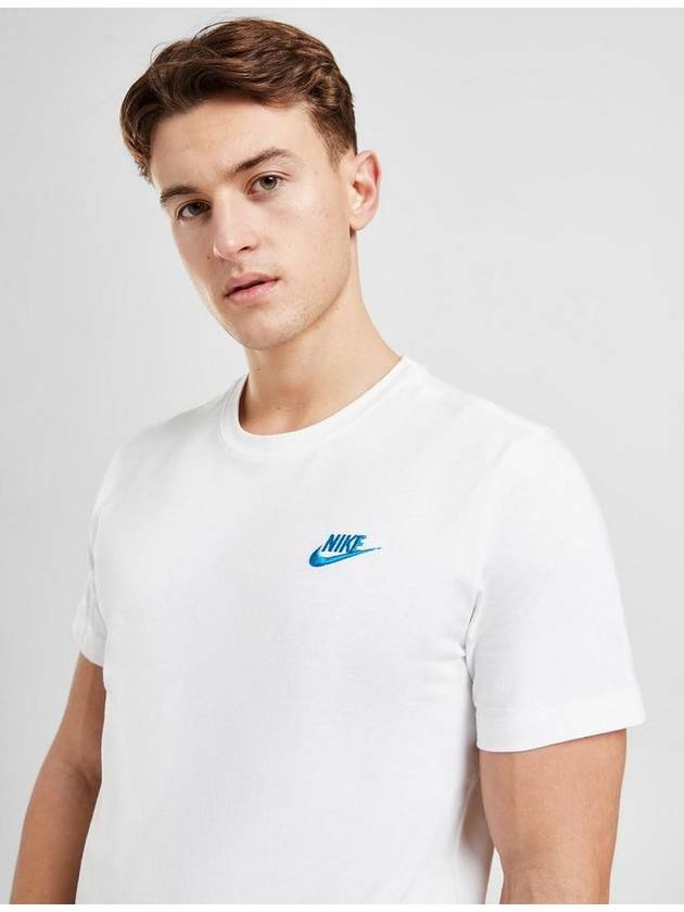 Sportswear Club Short Sleeve T-Shirt White - NIKE - BALAAN 4