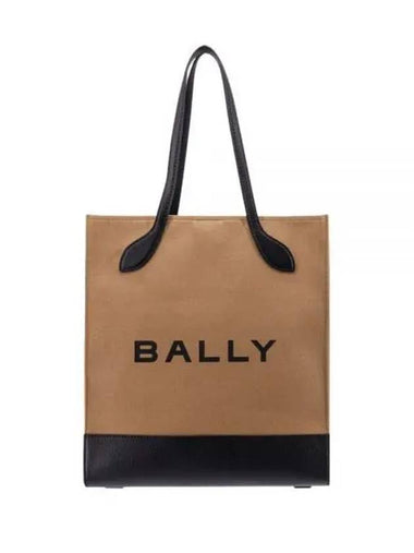 Bar Keep On NS Logo Tote Bag Beige - BALLY - BALAAN 1