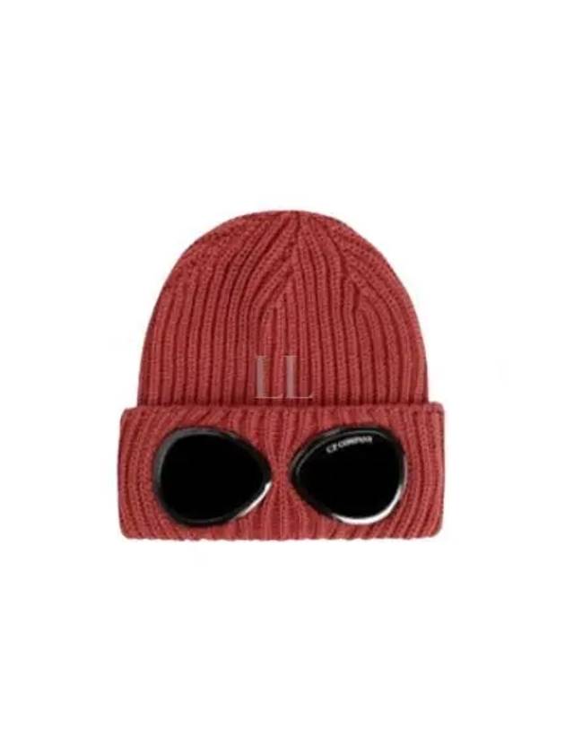 Signature Goggles Wool Beanie Red - CP COMPANY - BALAAN 2