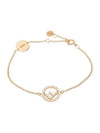 FF Logo Chain Bracelet Gold - FENDI - BALAAN 1