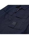 Metropolis Series Gabardine Pocket Long Sleeve Shirt Navy - CP COMPANY - BALAAN 9