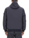 Men's Garment Dyed Crinkle Reps Recycled Nylon Primaloft TC Hooded Jacket Navy - STONE ISLAND - BALAAN 4