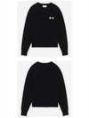 Double Fox Patch Head Sweatshirt Black - MAISON KITSUNE - BALAAN 5