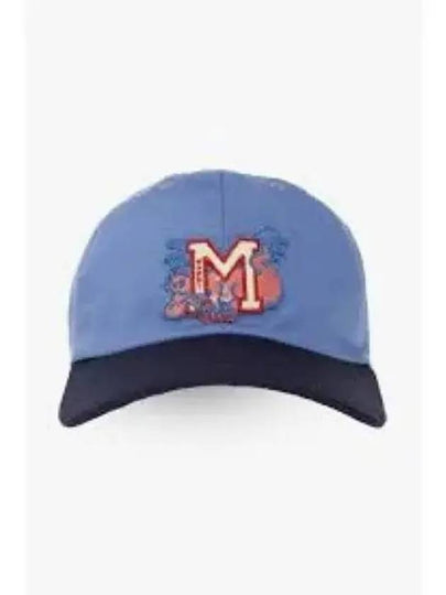 M Patch Two-Tone Cotton Ball Cap Blue - MARNI - BALAAN 2