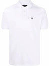 Mini Logo Short Sleeve Polo Shirt White - EMPORIO ARMANI - BALAAN 1