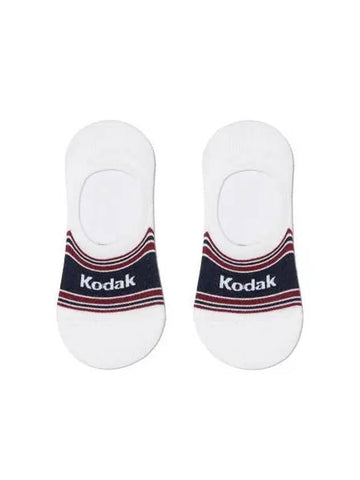 KODAK Stripe Multi No Show Socks NAVY - KODO - BALAAN 1