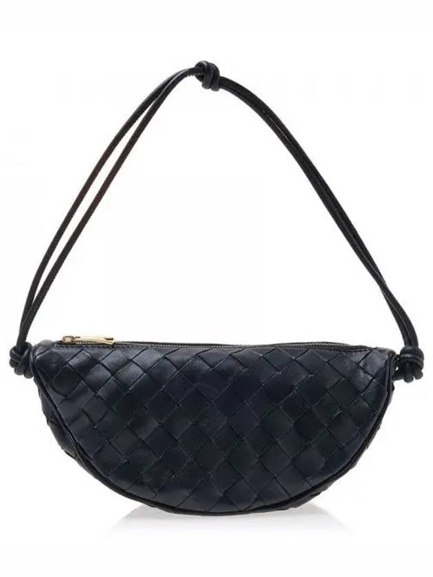 Intrecciato Half Moon Shoulder Bag Black 729377V3UH28425 1328264 - BOTTEGA VENETA - BALAAN 1