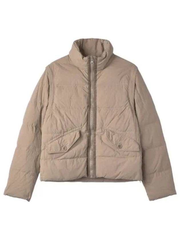 Austral down vest jacket beige padding - TEN C - BALAAN 1