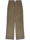 Corduroy Straight Pants Brown - AMI - BALAAN 1