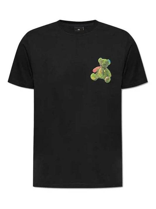 Bear Print T Shirt Black M2R 011R NP4694 79 - PAUL SMITH - BALAAN 2