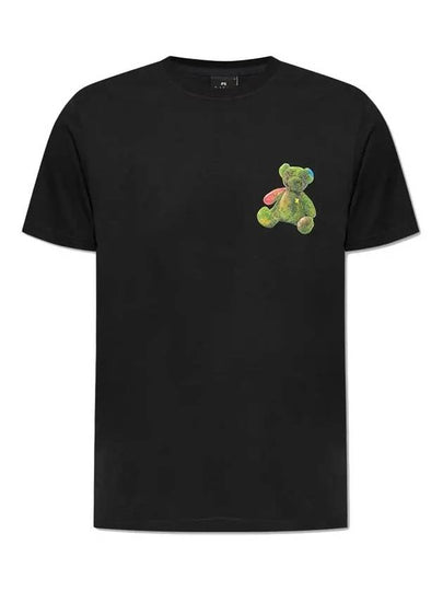 Teddy Bear Print Short Sleeve T-Shirt Black - PAUL SMITH - BALAAN 2