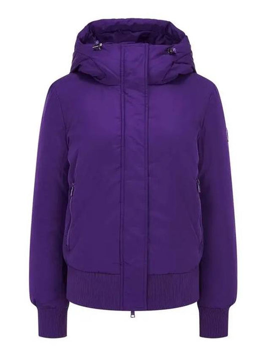 Solid Back Quilted Padded Jumper Purple - ARMANI EXCHANGE - BALAAN 1