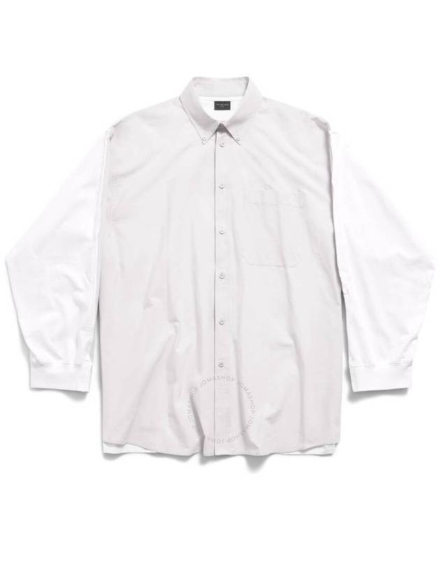 Balenciaga Oversized 3B Sports Icon Hybrid Shirt, Brand Size 1 (Small) - BALENCIAGA - BALAAN 1