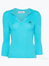 ORB Polo Cashmere Knit Top Blue - VIVIENNE WESTWOOD - BALAAN 2