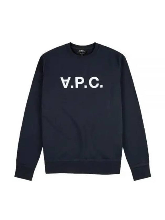 VPC Logo Crew Neck Sweatshirt Navy - A.P.C. - BALAAN 2