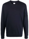 Men's Light Fleece Lens Wappen Sweatshirt Navy - CP COMPANY - BALAAN 2