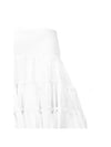 Silk Ruffled A Line Skirt White - LOEWE - BALAAN 3