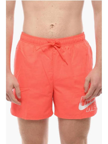 Men's 5'' Big Logo Swim Shorts Orange - NIKE - BALAAN 1